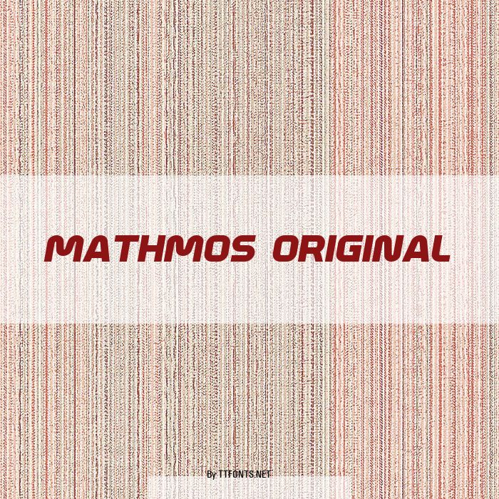 Mathmos Original example
